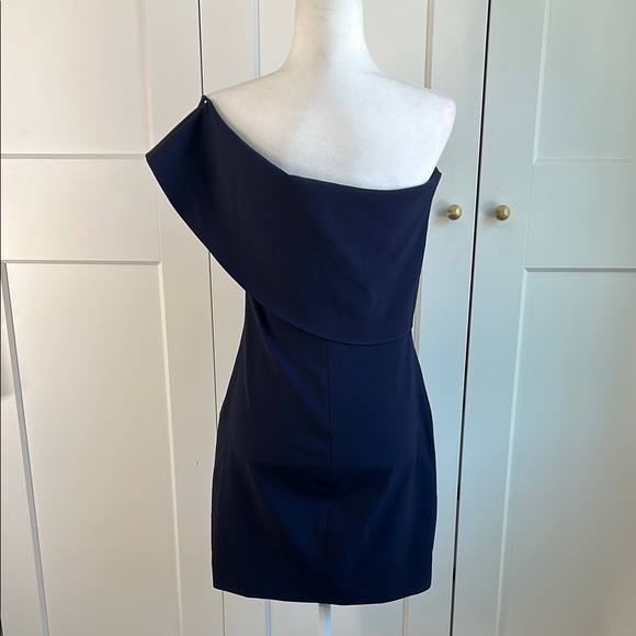 Likely Navy Off-Shoulder Dress | 8 - Picture 3 of 4